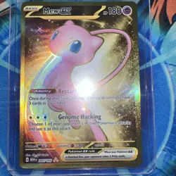 Pokemon TCG Scarlet & Violet Mew EX 205/165 Holo Full Art NM/M Condition - Image 1