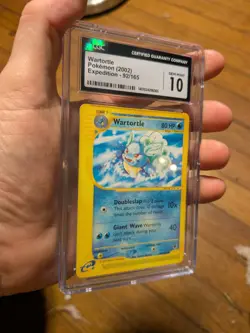 (TOP POP 21) CGC 10 GEM MINT Wartortle 92/165 Expedition Pokemon - Image 2