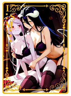 Waifu Anime Cards TCG | Overlord - Albedo & Shalltear [ METAL CARD ] Sexy Hentai - Image 2