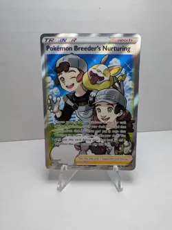 Pokemon Breeder's Nurturing - 188/189 Full Art Rare Card - Darkness Ablaze NM - Image 1