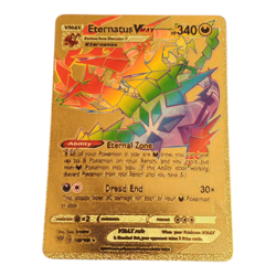 Eternatus Vmax 192/189 Rainbow Gold Foil Fan Art Vinyl Collector Pokemon Card - Image 1