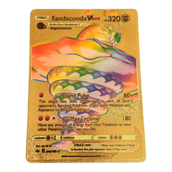 Sandaconda VMAX Gold Tone Foil Fan Art Display Card HP320 Pokemon Card - Image 1