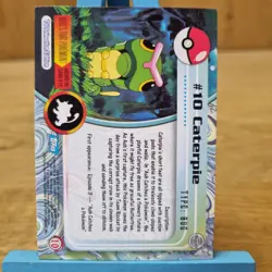 Caterpie #10 Topps Series 1 Blue Back Card Non Holo - Image 2