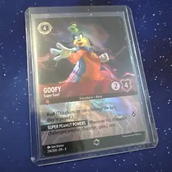Disney Lorcana Ursulas Return Goofy Super Goof Enchanted Card 214/204 - Image 1