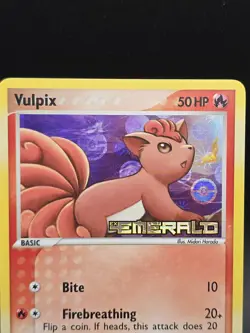 Vulpix 2005 EX Emerald 72/106 Reverse Holo STAMPED Pokemon Card - Image 1