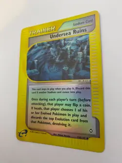Pokemon Card - Reverse-Holo Undersea Ruins 138/147 Aquapolis *MP* e-Card UC - Image 5
