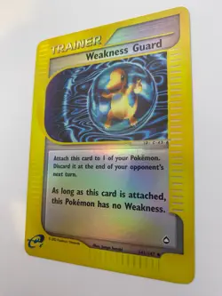 Pokemon Card - Reverse-Holo Weakness Guard 141/147 Aquapolis *HP* e-Card UC - Image 5