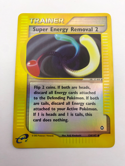 Pokemon Card - Reverse-Holo Super Energy Removal 2 134/147 Aquapolis *MP* e-Card - Image 1