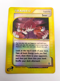 Pokemon Card - Reverse-Holo Seer 133/147 Aquapolis *HP* e-Card UC - Image 1