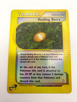 Pokemon Card - Reverse-Holo Healing Berry 125/147 Aquapolis *HP* e-Card UC - Image 1