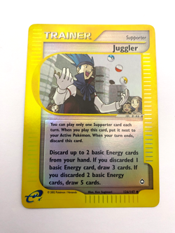 Pokemon Card - Reverse-Holo Juggler 126/147 Aquapolis *MP* e-Card UC - Image 1