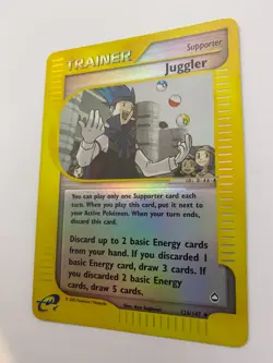 Pokemon Card - Reverse-Holo Juggler 126/147 Aquapolis *MP* e-Card UC - Image 5