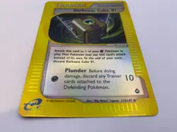 Pokemon Card - Reverse-Holo Darkness Cube 01 119/147 Aquapolis *MP* e-Card UC - Image 2