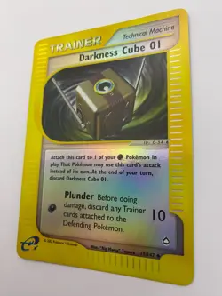 Pokemon Card - Reverse-Holo Darkness Cube 01 119/147 Aquapolis *MP* e-Card UC - Image 5