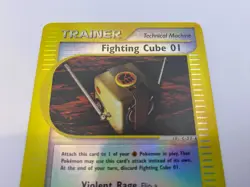 Pokemon Card - Reverse-Holo Fighting Cube 01 121/147 Aquapolis *HP* e-Card UC - Image 3