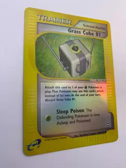 Pokemon Card - Reverse-Holo Grass Cube 01 124/147 Aquapolis *HP* e-Card UC - Image 4