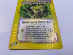Pokemon Card - Reverse-Holo Lightning Cube 01 127/147 Aquapolis *MP* e-Card UC - Image 2