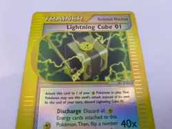 Pokemon Card - Reverse-Holo Lightning Cube 01 127/147 Aquapolis *MP* e-Card UC - Image 3