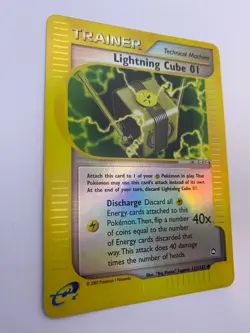 Pokemon Card - Reverse-Holo Lightning Cube 01 127/147 Aquapolis *MP* e-Card UC - Image 4