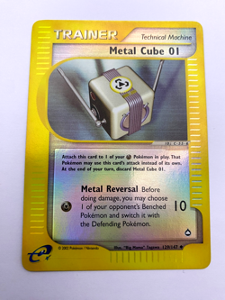 Pokemon Card - Reverse-Holo Metal Cube 01 129/147 Aquapolis *MP* e-Card UC - Image 1