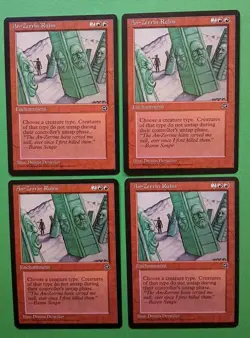 Magic the Gathering MTG HOMELANDS AN-ZERRIN RUINS X 4 (3 VLP/EX & 1 MP) R 1995! - Image 1