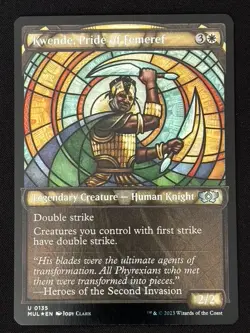 1x MTG Kwende, Pride of Femeref (Halo Foil) - MoM: Multiverse Legends (MUL) #135 - Image 1