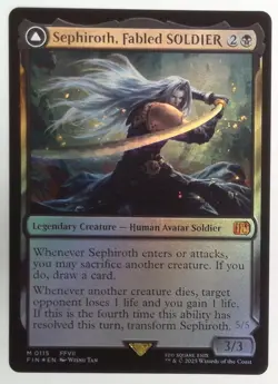 Sephiroth, Fabled SOLDIER Final Fantasy Foil NEAR MINT - Image 1