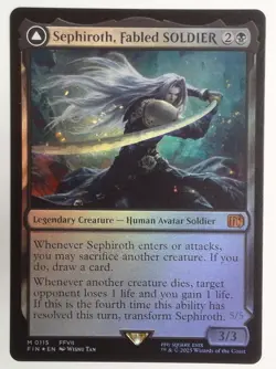 Sephiroth, Fabled SOLDIER Final Fantasy Foil NEAR MINT - Image 2