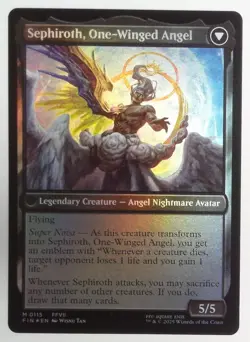 Sephiroth, Fabled SOLDIER Final Fantasy Foil NEAR MINT - Image 4