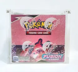 Pokemon TCG Sealed Sword & Shield Fusion Strike Booster Box, With Acrylic Case - Image 1