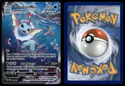 Vaporeon VMAX SWSH182 Promo SWSH Black Star Alternate Art Collection Pokemon LP - Image 3