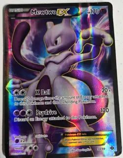 Mewtwo EX 98/99 - 2012 Next Destinies - Authentic Pokemon Card - HP/Damaged - Image 1