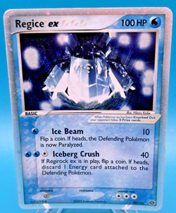 Pokemon TCG English Card ex Emerald Regice ex 98/106 Holo Rare - Image 1