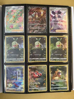 45 Card Lot Pokemon Card SWSH Assorted Hits Vs Promos TGs Shiny Energy & Binder - Image 1