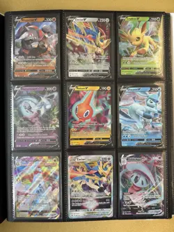 45 Card Lot Pokemon Card SWSH Assorted Hits Vs Promos TGs Shiny Energy & Binder - Image 3