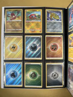 45 Card Lot Pokemon Card SWSH Assorted Hits Vs Promos TGs Shiny Energy & Binder - Image 4