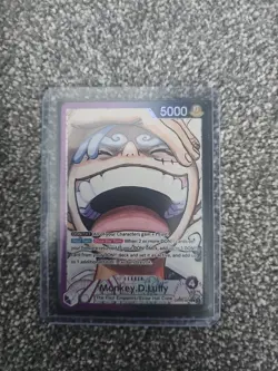 One Piece TCG Monkey D. Luffy Leader Card OP09-061 Alternative Art NM Condition - Image 1