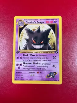 Sabrina's Gengar 29/132 Gym Challenge Regular First Edition Pokemon Card - Image 1