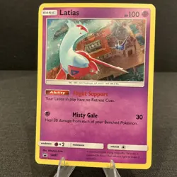 Latias SM87 Black Star Promo Cosmo Holo 2017 Pokemon TCG Card - Image 1