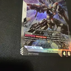 Freedom Gundam Gundam Card Game GD01 Newtype Rising GD01-065 LR English - Image 2