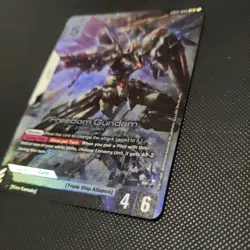 Freedom Gundam Gundam Card Game GD01 Newtype Rising GD01-065 LR English - Image 3