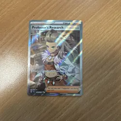 Pokemon TCG Professor's Research 240/198 Scarlet & Violet Full Art Pokemon Card - Image 1