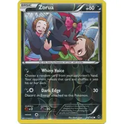 Zorua 90/162 Reverse Holo BREAKthrough Pokemon Card NM - Image 1