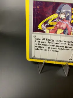 Sabrina Holo Trainer Gym Challenge 20/132 Vintage Pokemon Card Raised Creases - Image 3