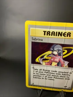 Sabrina Holo Trainer Gym Challenge 20/132 Vintage Pokemon Card Raised Creases - Image 4