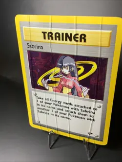 Sabrina Holo Trainer Gym Challenge 20/132 Vintage Pokemon Card Raised Creases - Image 5