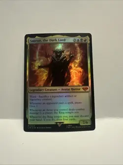 Sauron, the Dark Lord English Lord of the Rings MTG Magic Card Foil - Image 1