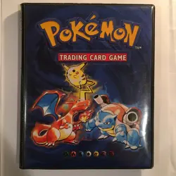 Vintage Pokemon Card Binder Lot 1999 Wizards Of The Coast - Image 1