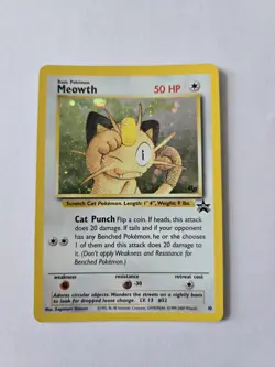 Meowth Black Star Promo Holo Rare #10 Pokemon Card WOTC - Mauzi - Englisch - Image 1