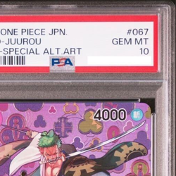 PSA 10 Zoro Juurou OP05-067 R Special Alt Art One Piece Card Japanese - Image 3